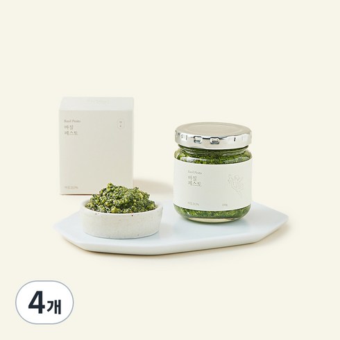 위크위크서울 바질페스토 소스, 100g, 4개