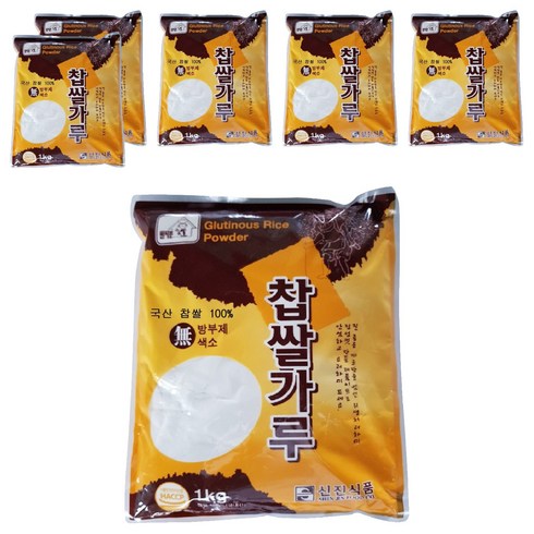 신진식품 찹쌀가루, 1kg, 6개