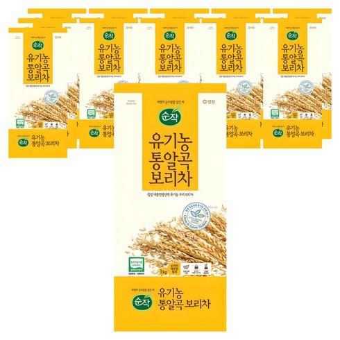 순작 유기농 통알곡 보리차, 1kg, 1개입, 12개