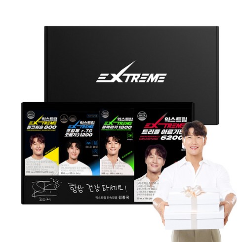 익스트림 블랙마카 1800 + 트리플아르기닌 6200 + 밀크시슬 800 + 초임계 rTG 오메가 3 1200 올인원 패키지 세트, 1세트