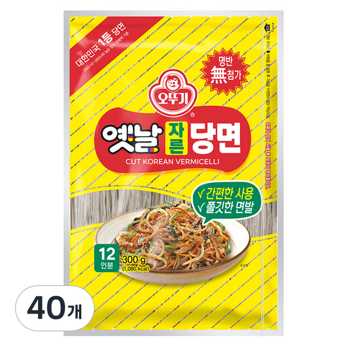 오뚜기옛날 자른당면, 300g, 40개