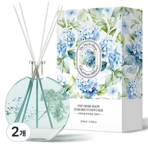 더허브샵 하바리움 디퓨저, 2개, 200ml, 호텔우드