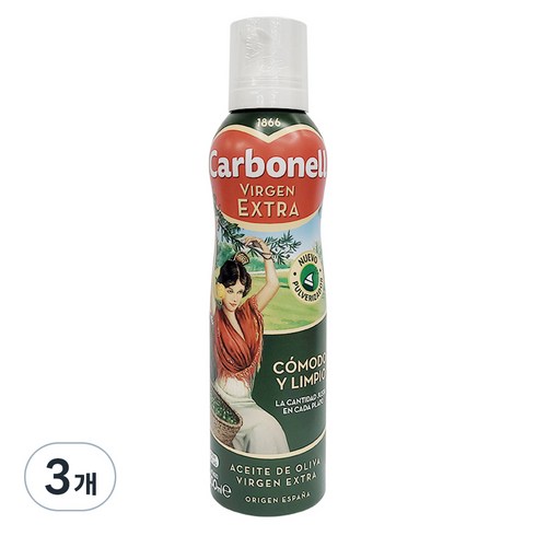 카르보넬 엑스트라버진 올리브오일 스프레이, 200ml, 3개