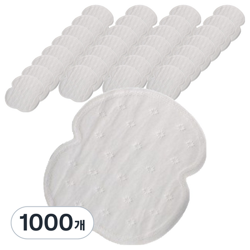 루이노리브 겨드랑이 땀 흡수 스티커 화이트, 1000개