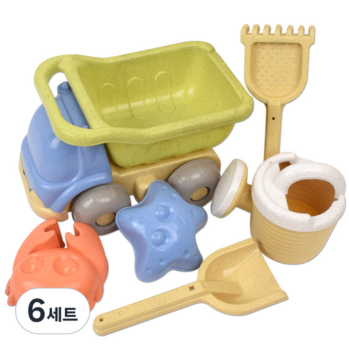 샌디토이 모래놀이 6종 세트 3039a, 혼합색상, 500g, 6세트