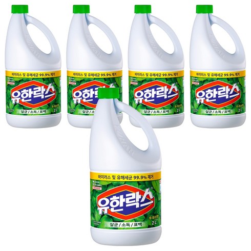 유한락스 후레쉬, 2L, 5개