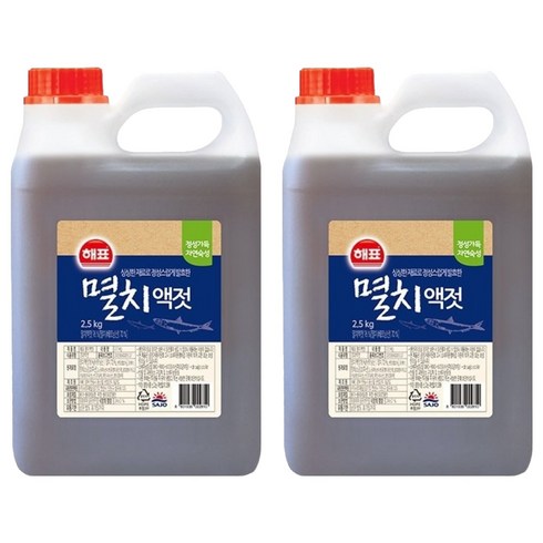 해표 멸치액젓, 2개, 2.5kg