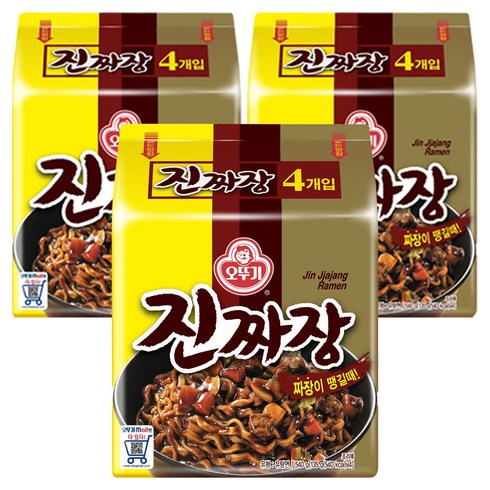 오뚜기 진짜장 라면 135g, 12개