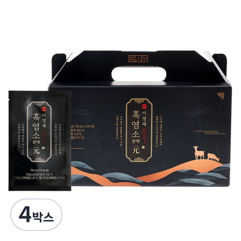 래오이경제 흑염소 진액 원 30p, 2.1L, 4박스