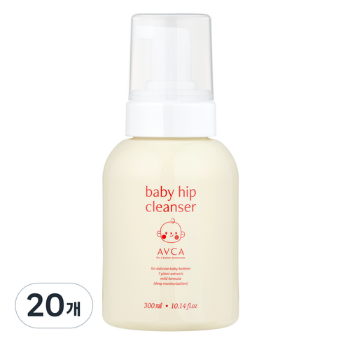 아브카 순한 아기 엉덩이 포밍 클렌저 무향, 20개, 300ml