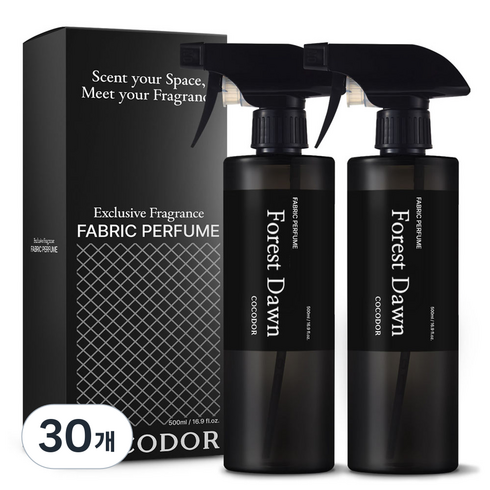 코코도르 패브릭 퍼퓸 섬유탈취제 숲속새벽공기 본품, 500ml, 30개