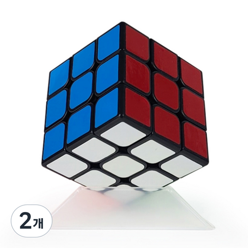 애들랜드 큐브랜드 3 x 3 베이직큐브, 혼합 색상, 2개