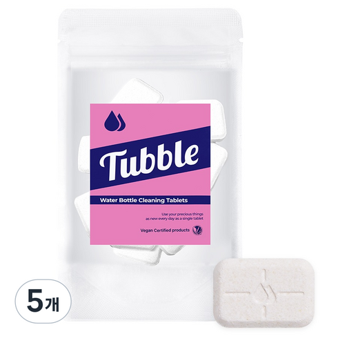 터블 대용량 텀블러 발포 세정제 10p, 80g, 5개