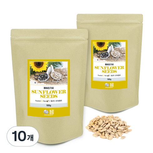 견과공장 해바라기씨, 10개, 500g