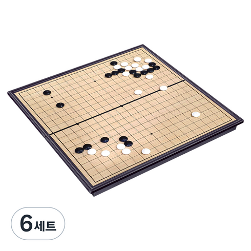 투칸 접이식 자석 바둑 세트, 혼합색상, 6세트