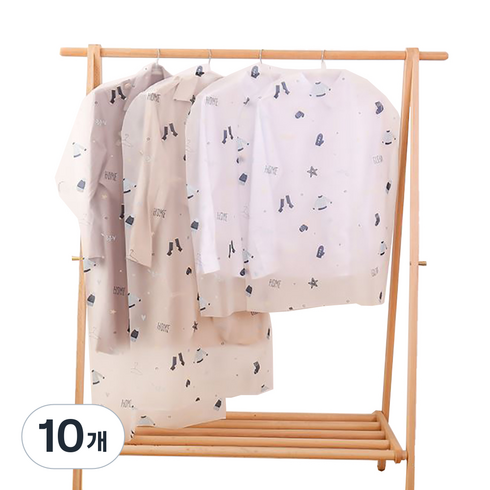 디엠코퍼레이션 알럽홈 심플 패턴 행거커버 옷커버 TYPE1 60 x 100 cm, 10개, 1개입