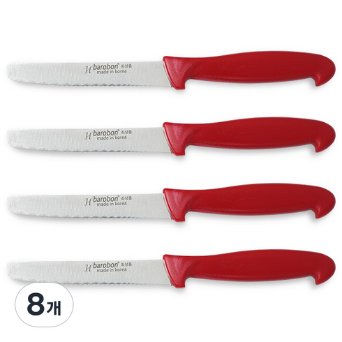 바로본 톱니과도 4p, 레드, 8개