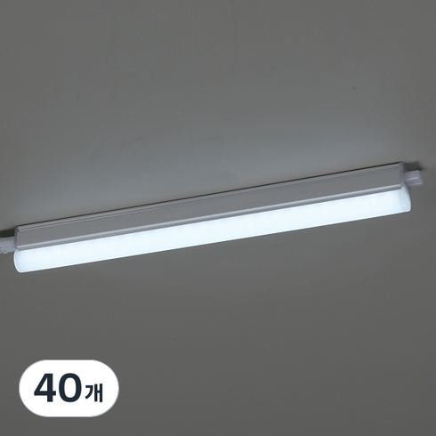 비츠온 LED T5 간접조명 일자 형광등 300mm 5w, 주광색, 40개