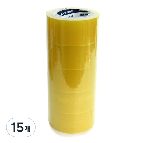 빅드림 THE 튼튼한 박스테이프 중포장용 63MIC 48mm x 40m, 투명, 15개