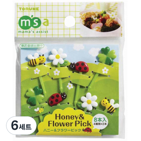 토루네 허니&플라워 픽, 8개입, 6세트