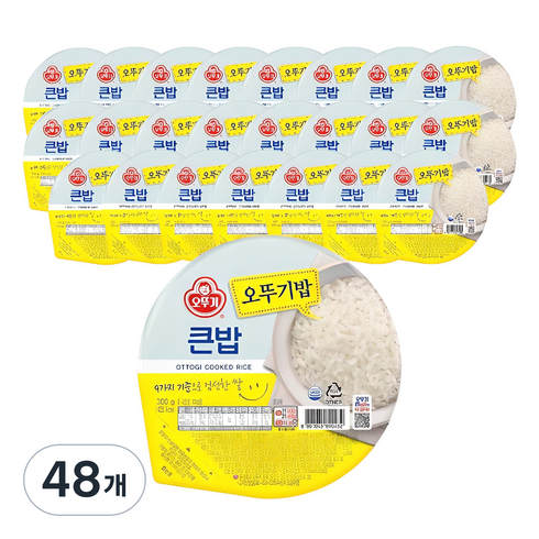 오뚜기 큰밥, 300g, 48개