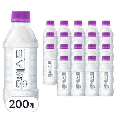 몽베스트 위드어스 무라벨 생수, 330ml, 200개
