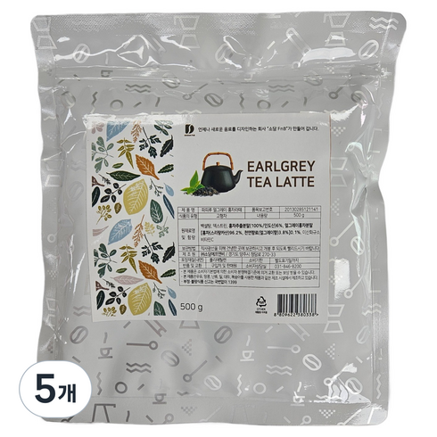 파피루 얼그레이 홍차라떼, 500g, 5개, 1개입