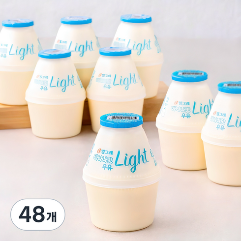 빙그레 바나나맛 우유 라이트, 240ml, 48개