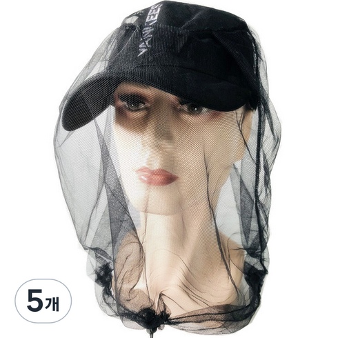 양봉방충망 모자 06 블랙 더블, 5개