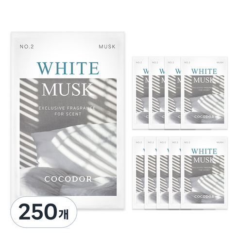 코코도르 퍼퓸 샤쉐, 2.5g, 250개, 화이트 머스크