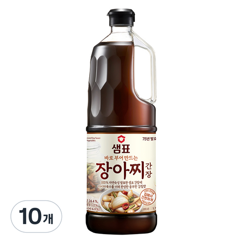 샘표 장아찌 간장, 1.7L, 10개