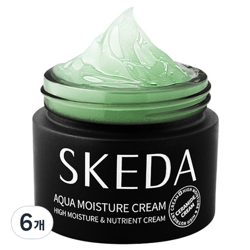 스케다 아쿠아 모이스춰 수분크림, 50g, 6개