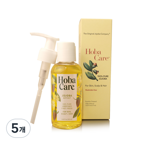 더호호바컴퍼니 호호바 오일, 125ml, 5개
