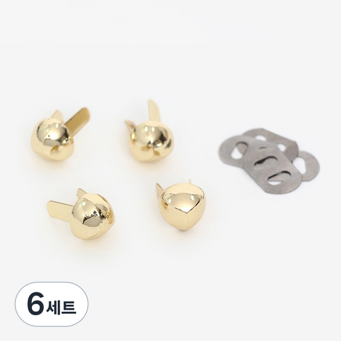 해피베어스 모던 시크 가방발 세트 12mm 4p, 앤틱골드, 6세트