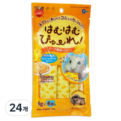 마루칸 고슴도치용 하무하무 치즈 퓨레, 5g, 24개