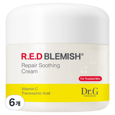 닥터지 레드 블레미쉬 흔적 수딩크림, 50ml, 6개