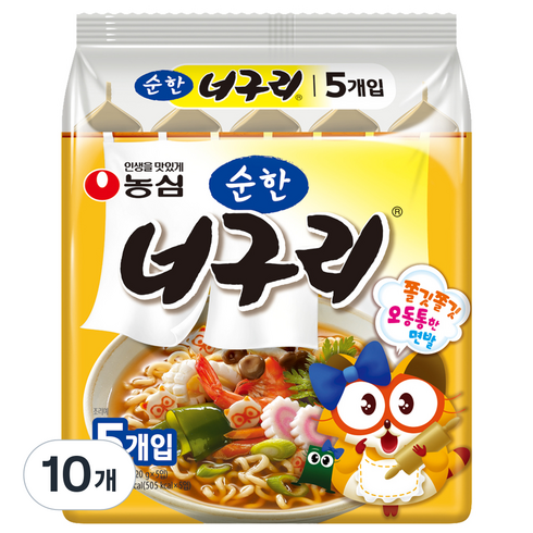 너구리 순한맛 120g, 50개