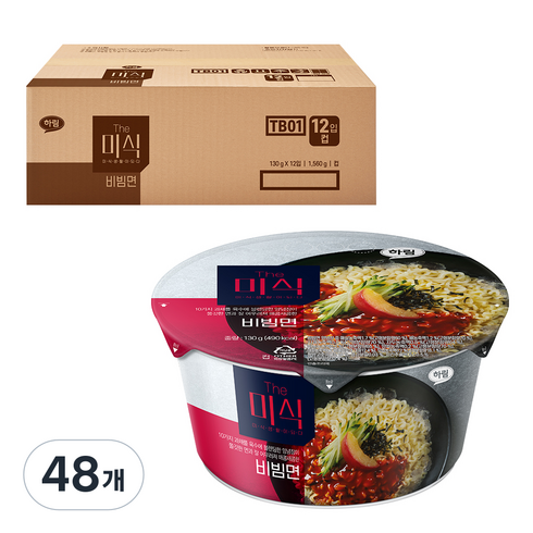 더미식 비빔면 컵 130g, 48개