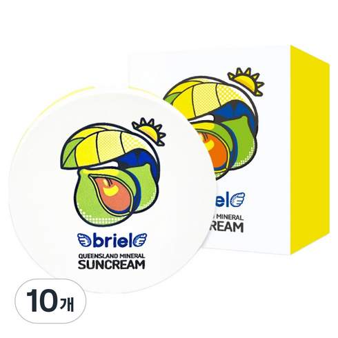디보트브리엘 유아용 퀸즈랜드 미네랄 썬크림 팩트 SPF50+ PA++++, 15g, 10개