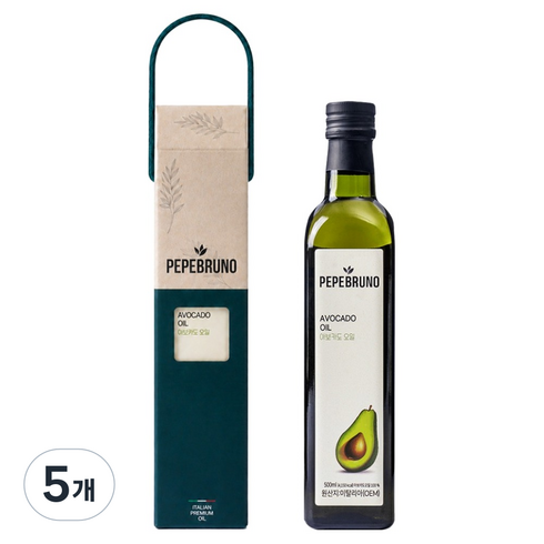 페페브루노 아보카도오일, 500ml, 5개