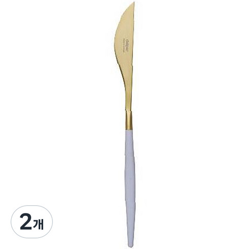 달퍼 마이아 디너 나이프, 라벤더 + 골드, 2개