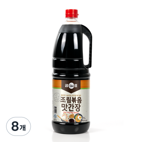 Gompyo 조림볶음 맛간장, 8개, 1.7L