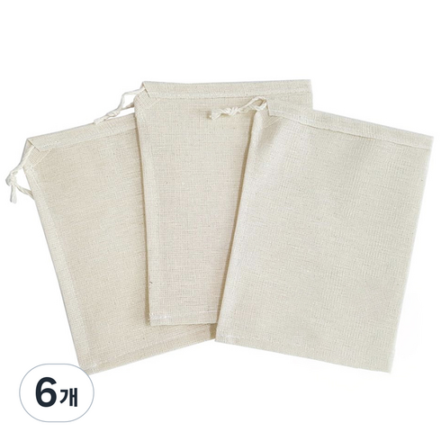 젊은이마켓 삼베 주머니, 6개