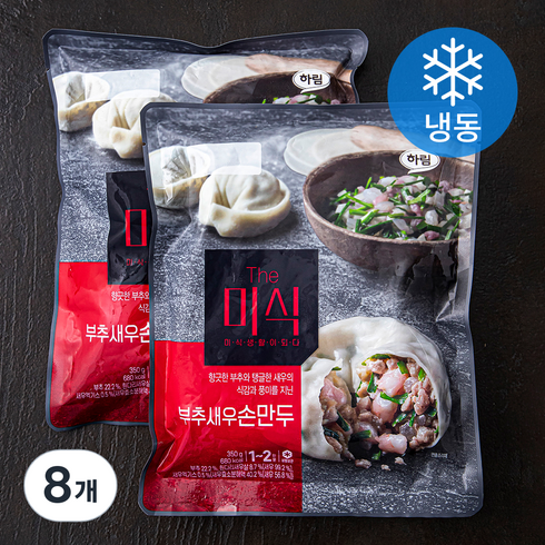 더미식 부추새우손만두 (냉동), 350g, 8개