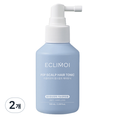 이클리모이 팝스칼프 헤어토닉 두피 지성케어 비듬관리 쿨샴푸, 100ml, 2개