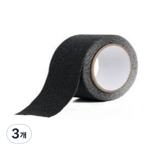 그루터기친구 6논슬립테이프 검정 5cm x 20m, 3개