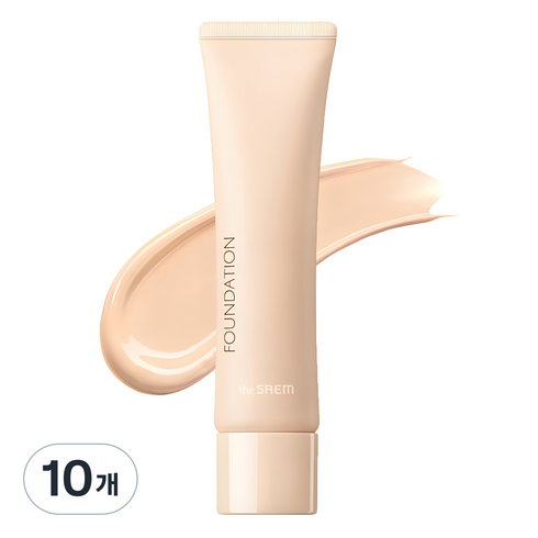 더샘 샘물 에어리 코튼 파운데이션 30ml, 01라이트베이지, 10개