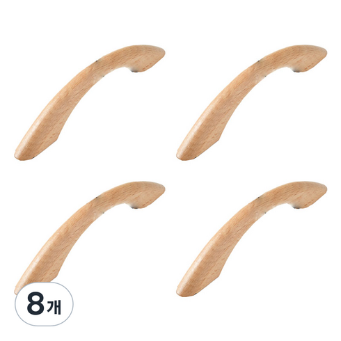 핫데이썸 다용도 원목 손잡이, 타입3, 8개