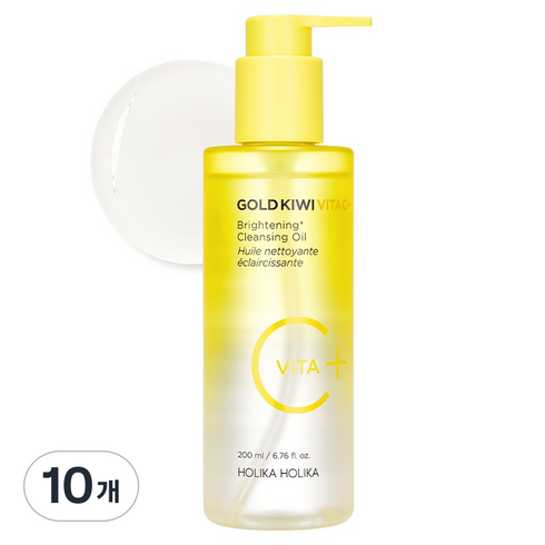 홀리카홀리카 골드키위 비타C 플러스 브라이트닝 클렌징 오일, 10개, 200ml