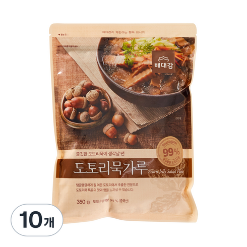 배대감 도토리묵가루, 350g, 10개